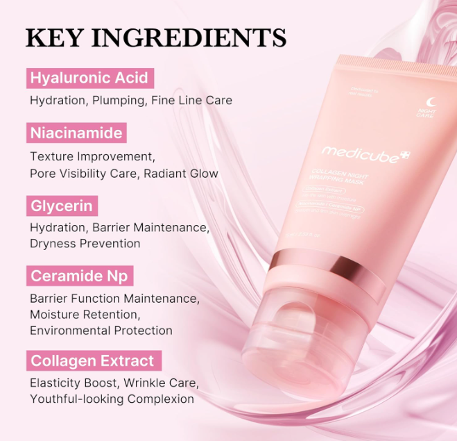 MEDICUBE Collagen Night Wrapping Mask: Wrapping Mask